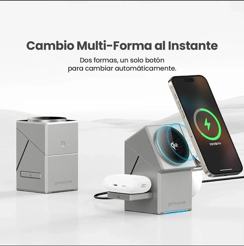 Cargador Inalámbrico Iron Hide 3-in-1 + Envío GRATIS 🚚