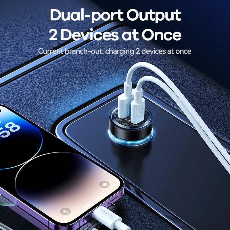 Adaptador Auto Cyberpunk 30W (carga rápida)