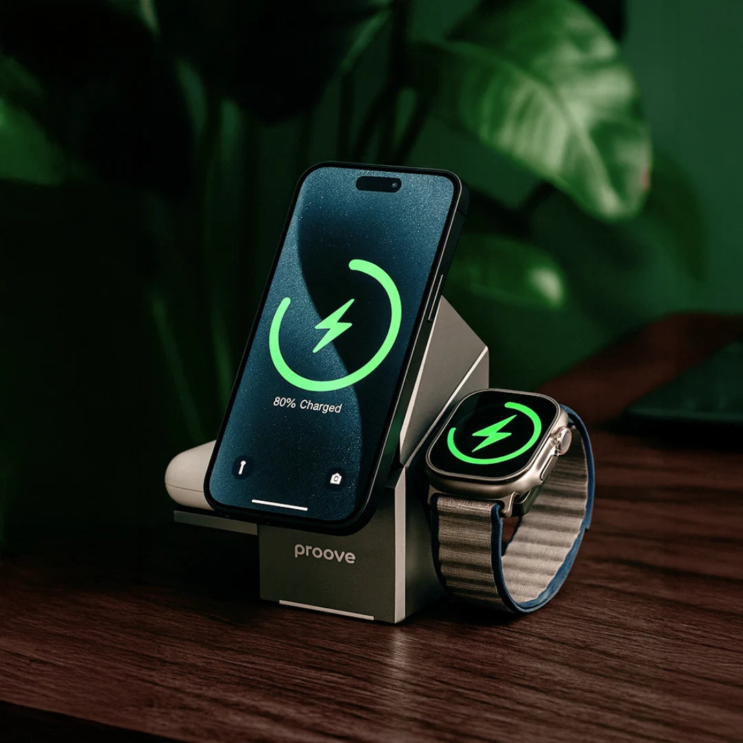 Cargador Inalámbrico Iron Hide 3-in-1 + Envío GRATIS 🚚